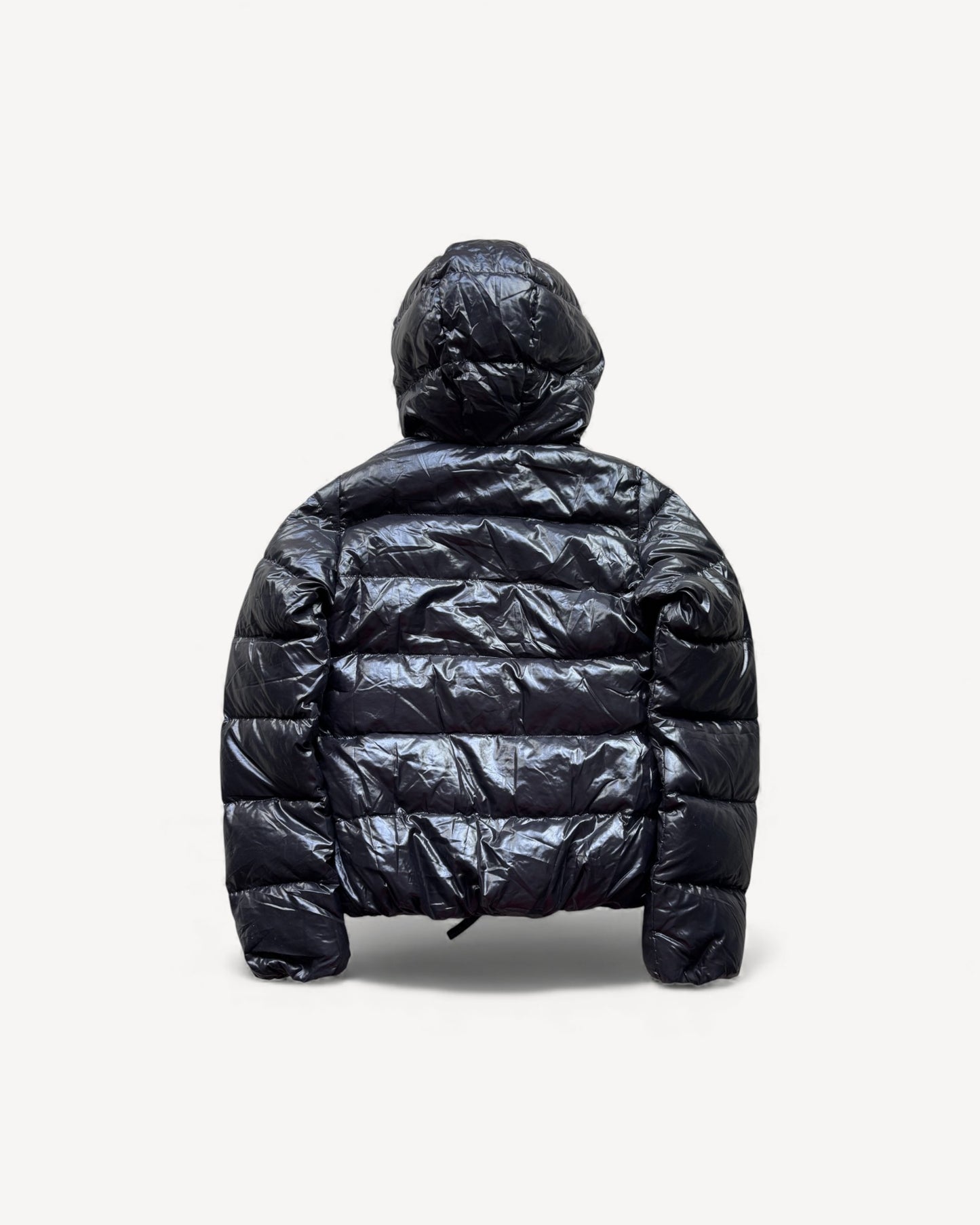 DUVETICA BLACK WOMEN PUFFER JACKET (S)
