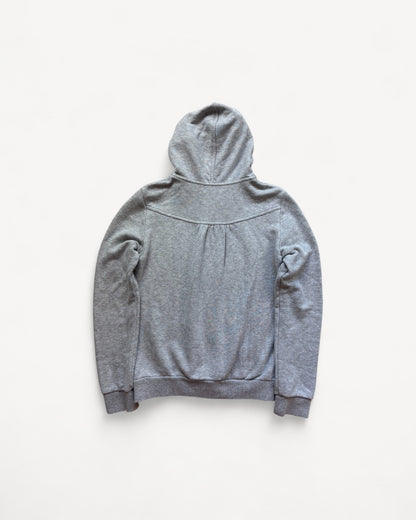 BURBERRY GREY ZIP UP HOODIE (S)