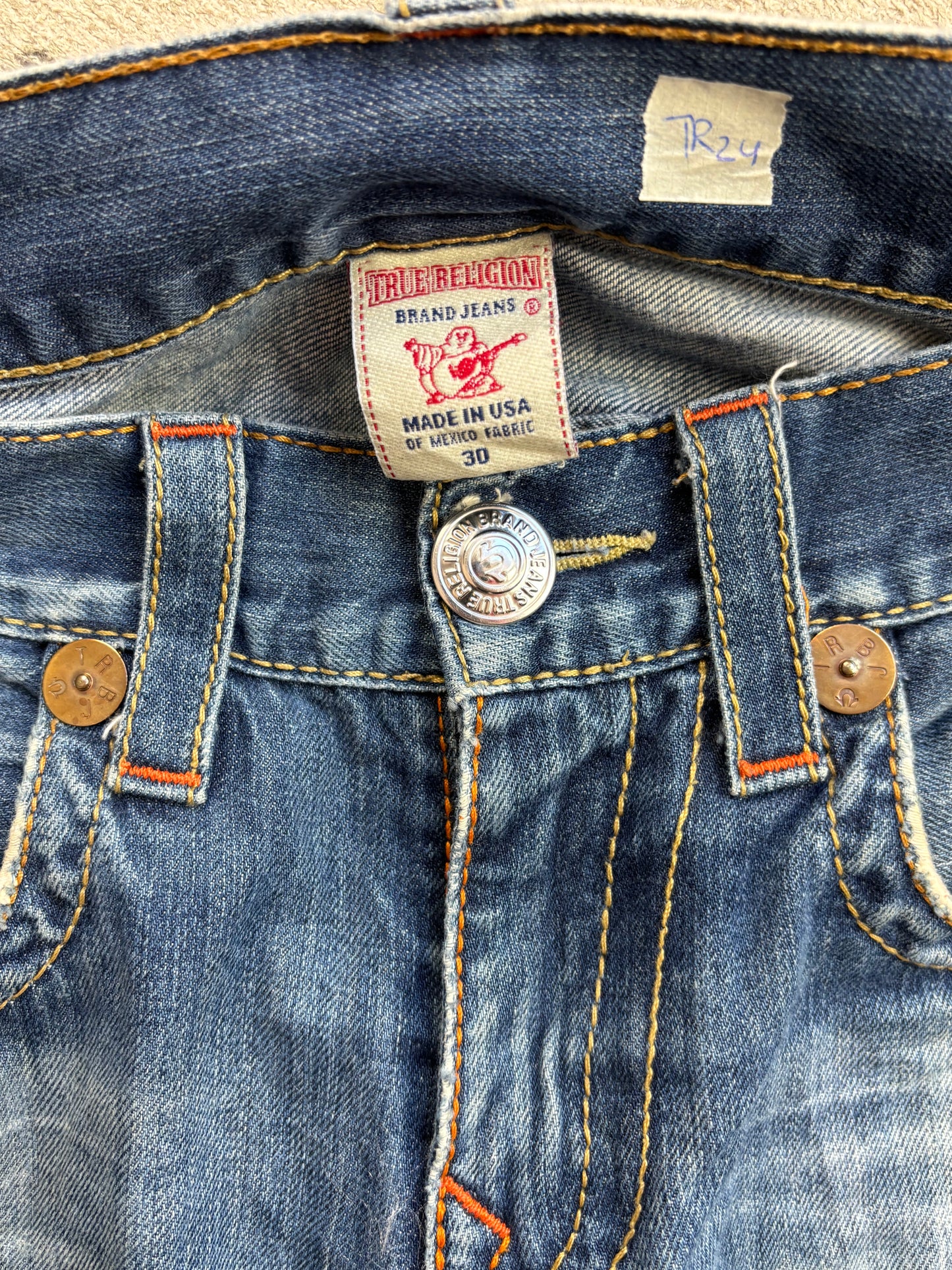 TRUE RELIGION JEANS W30 L34 #TR24