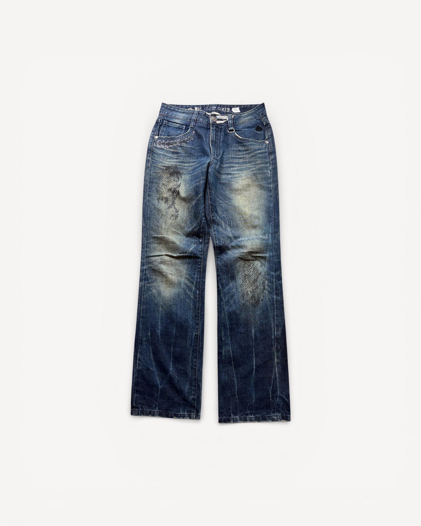 JAPANESE EMBROIDERED DENIM W31 L32 #JAP6