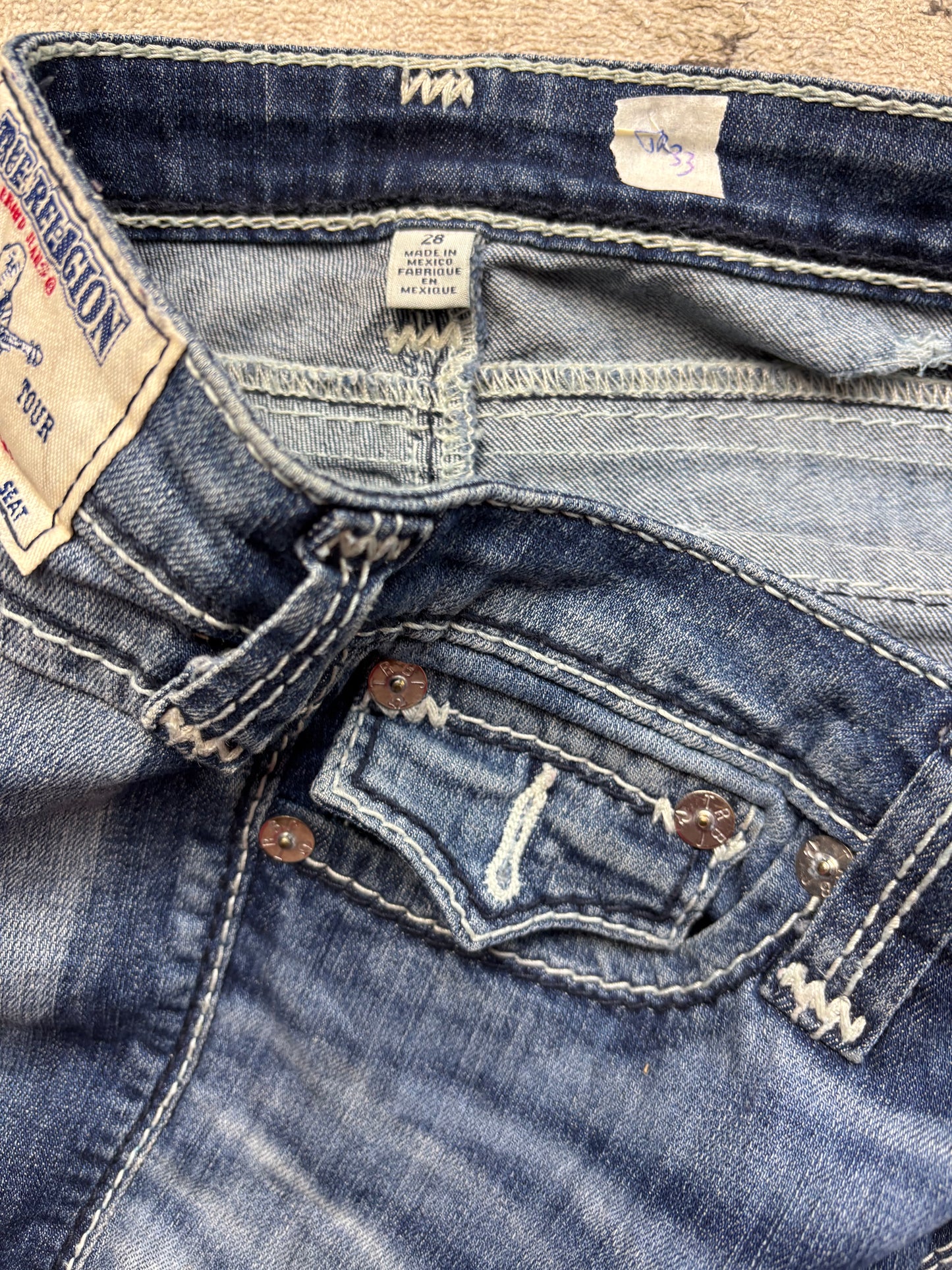 TRUE RELIGION JEANS W28 L32 #TR33