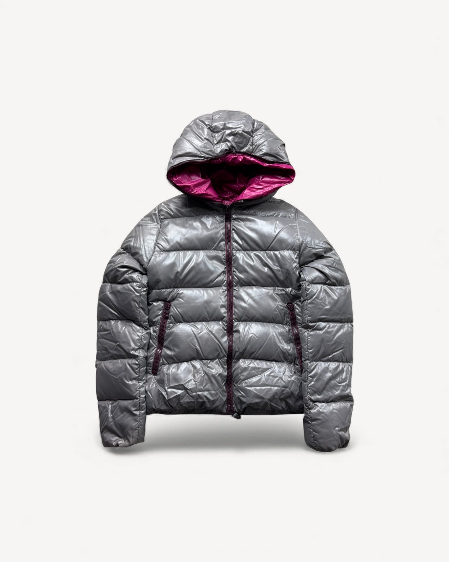 DUVETICA GREY WOMEN PUFFER JACKET (S)