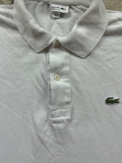 LACOSTE POLO SHIRT WHITE (S)