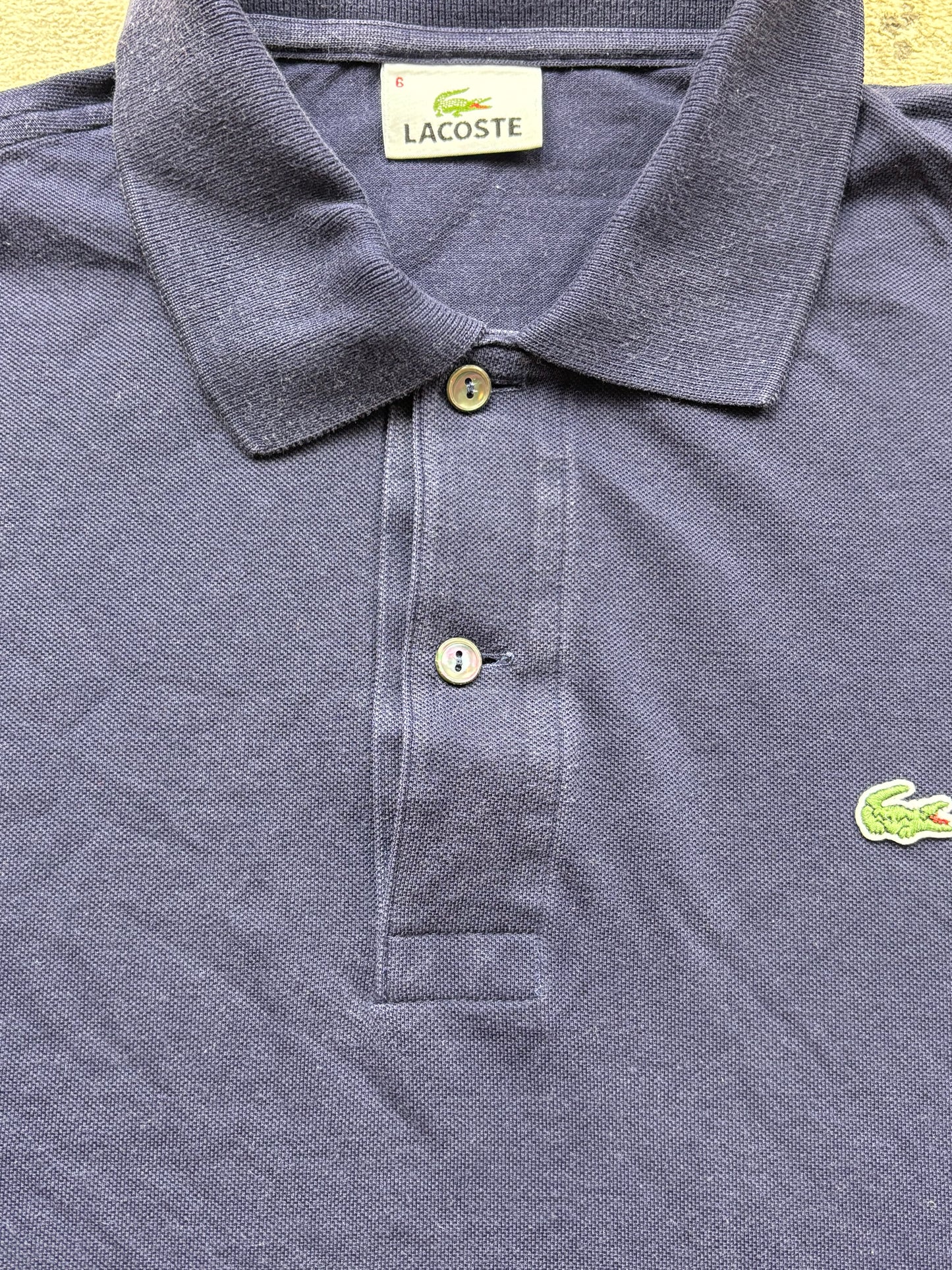 LACOSTE POLO SHIRT NAVY (L)