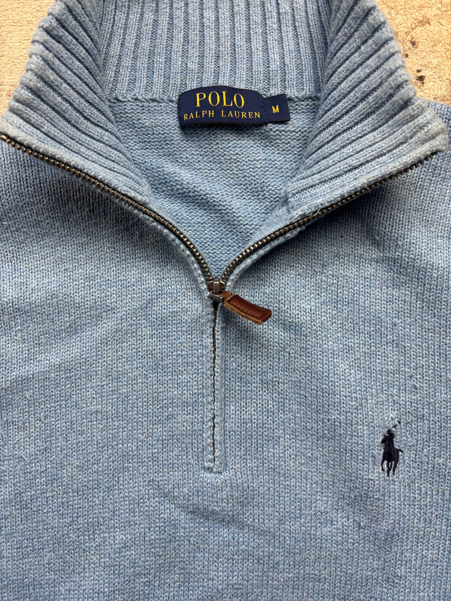 RALPH LAUREN HALF ZIP UP KNIT (M)