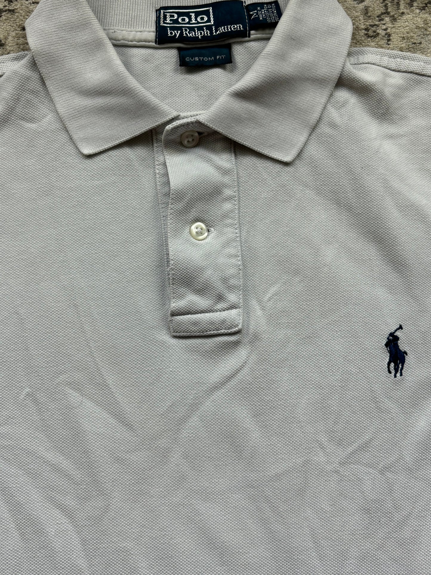 RALPH LAUREN POLO SHIRT WHITE (M)