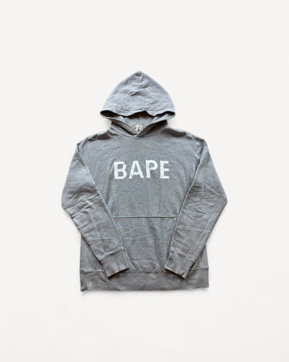 BAPE GREY HOODIE (L)