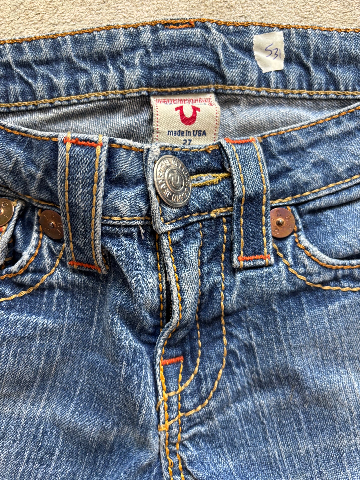 TRUE RELIGION HOT PANT W27 #S31