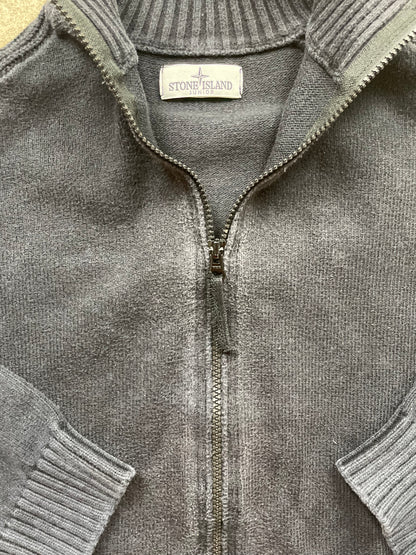 STONE ISLAND ZIP UP KNIT (S)