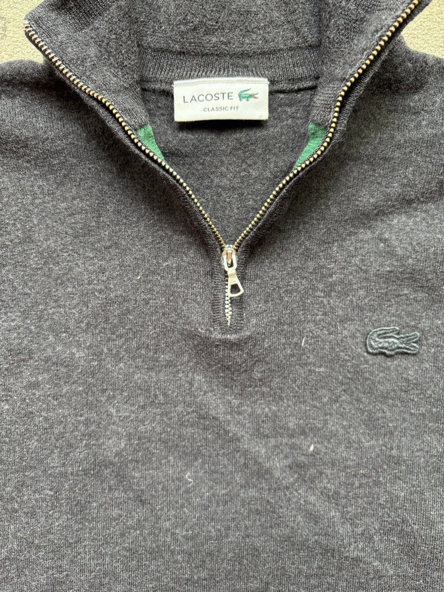 LACOSTE HALF ZIP UP KNIT (M)