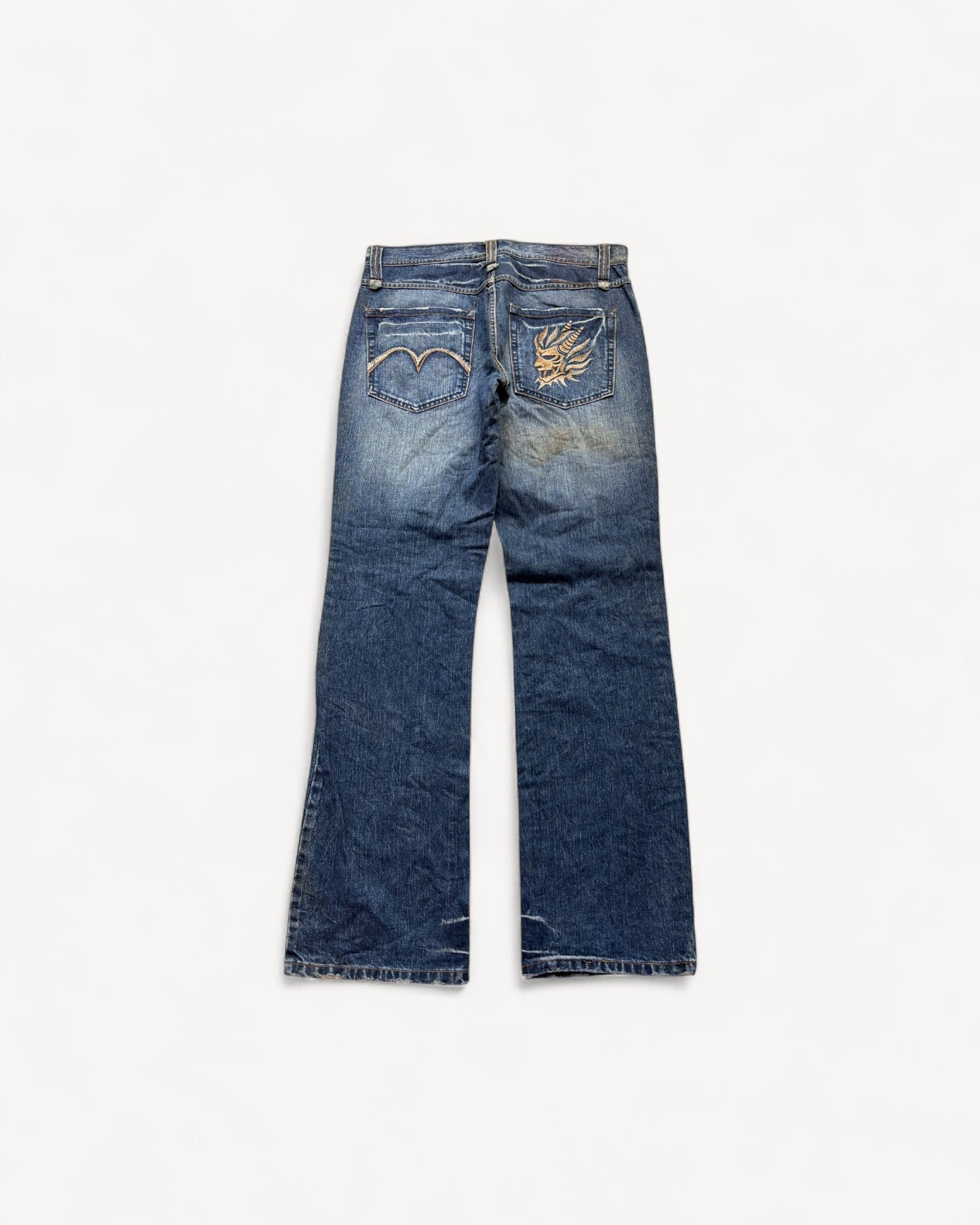 JAPANESE EMBROIDERED DENIM W34 L32 #JAP12