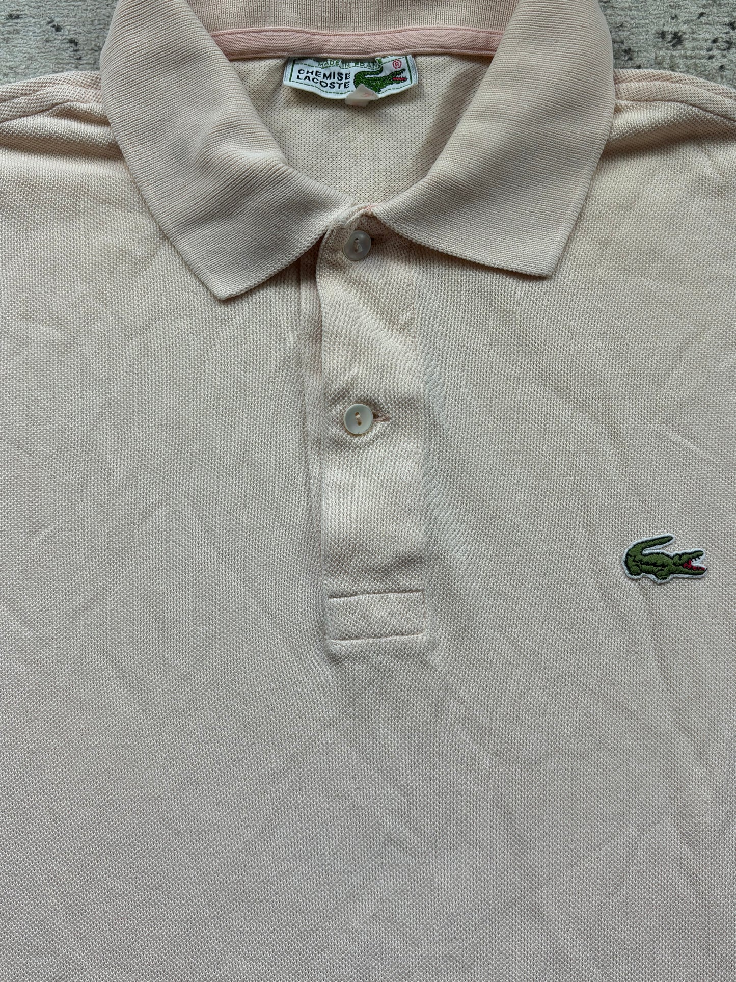 LACOSTE POLO SHIRT PEACH (S)