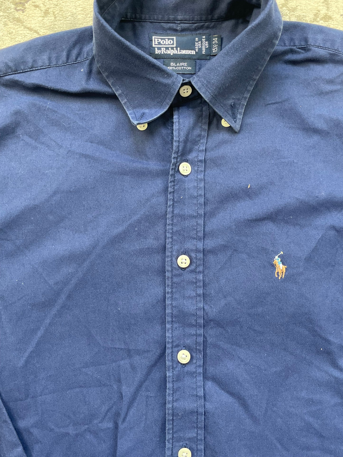 RALPH LAUREN NAVY SHIRT (M)