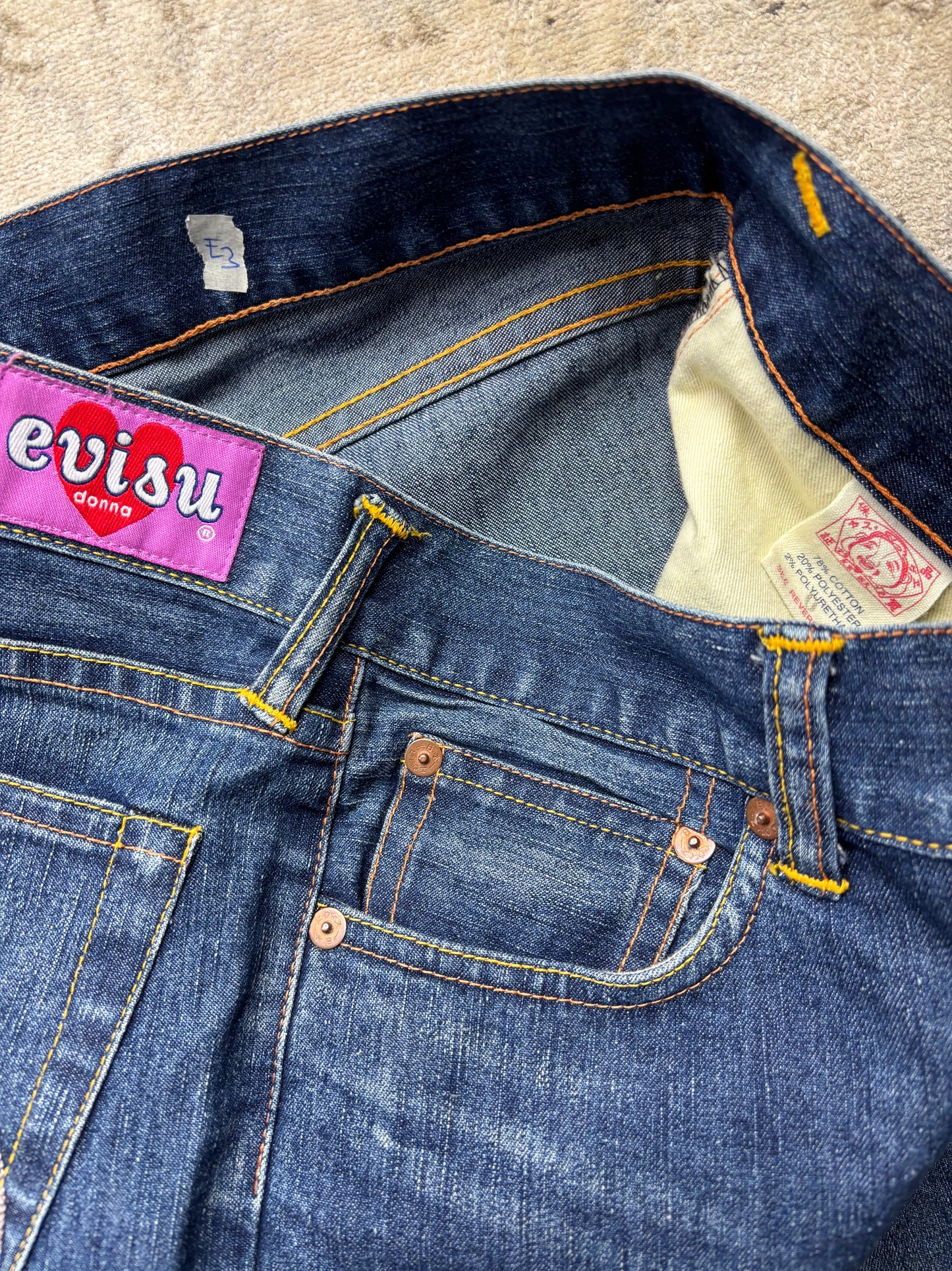 EVISU JEANS W27 L30 #E3