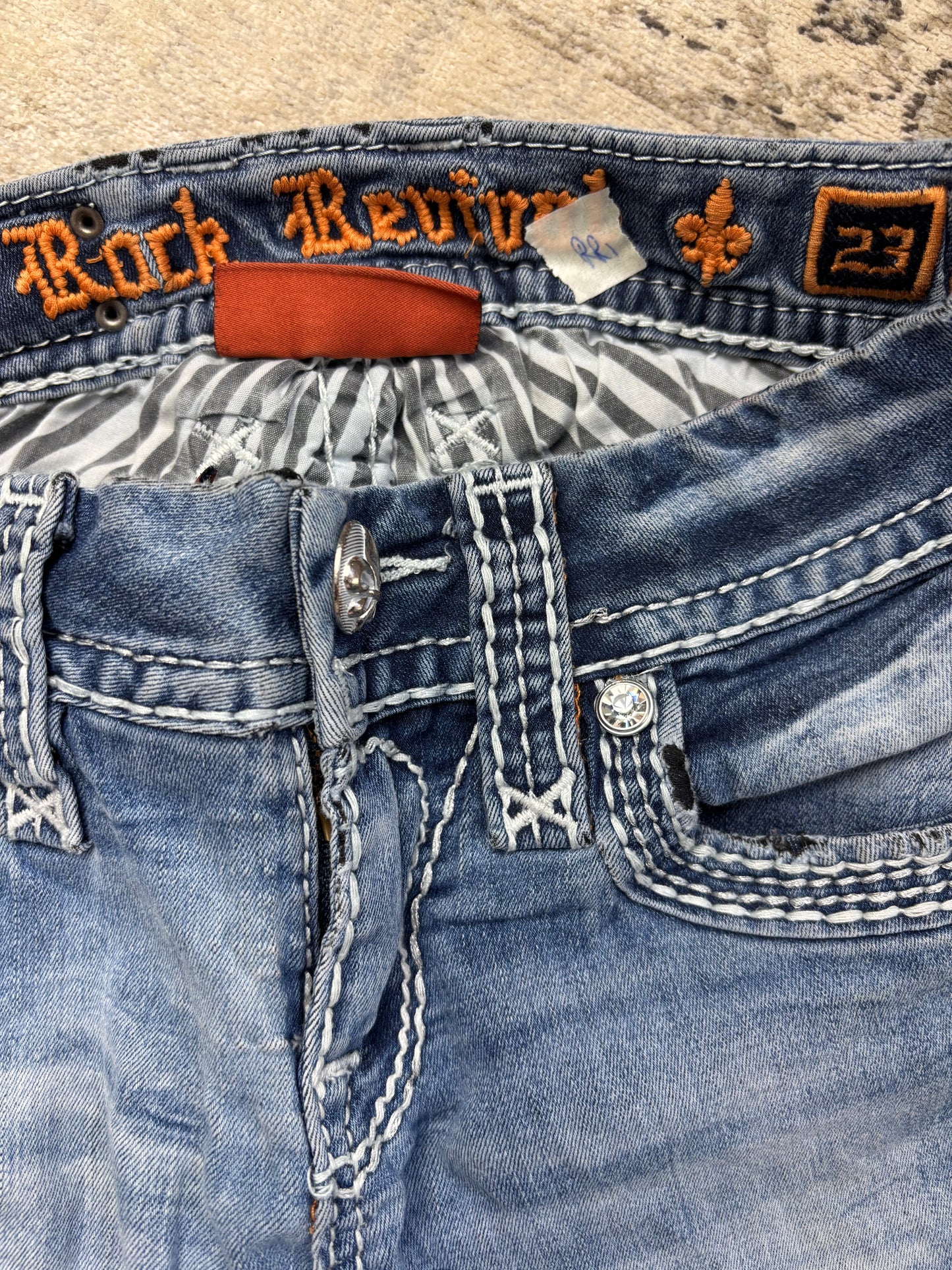 ROCK REVIVAL JEANS W23 L32 #RR1