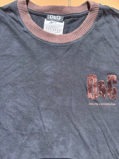 DOLCE & GABBANA BLACK T-SHIRT (L)