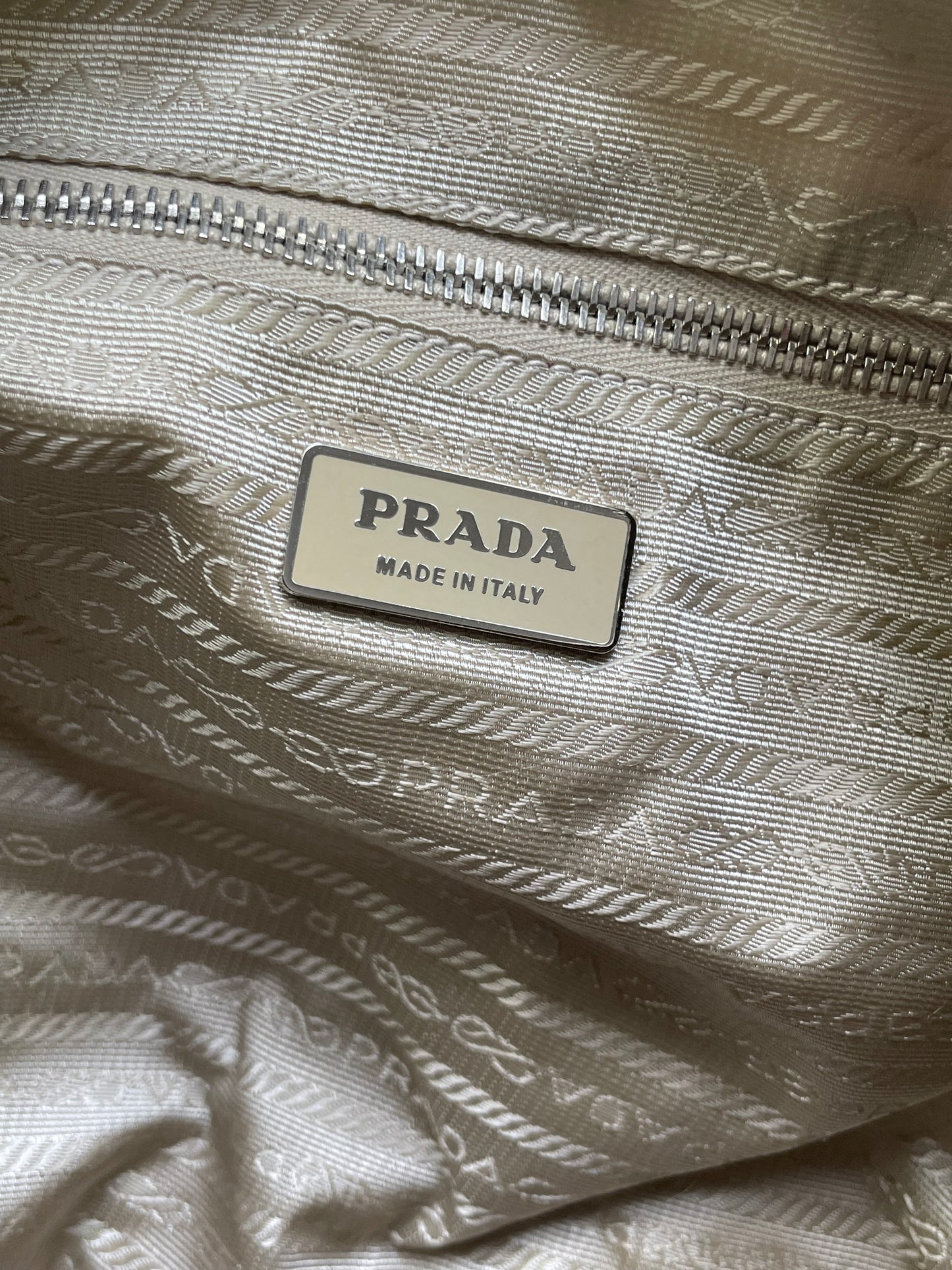 PRADA CROISSANT BEIGE BAG