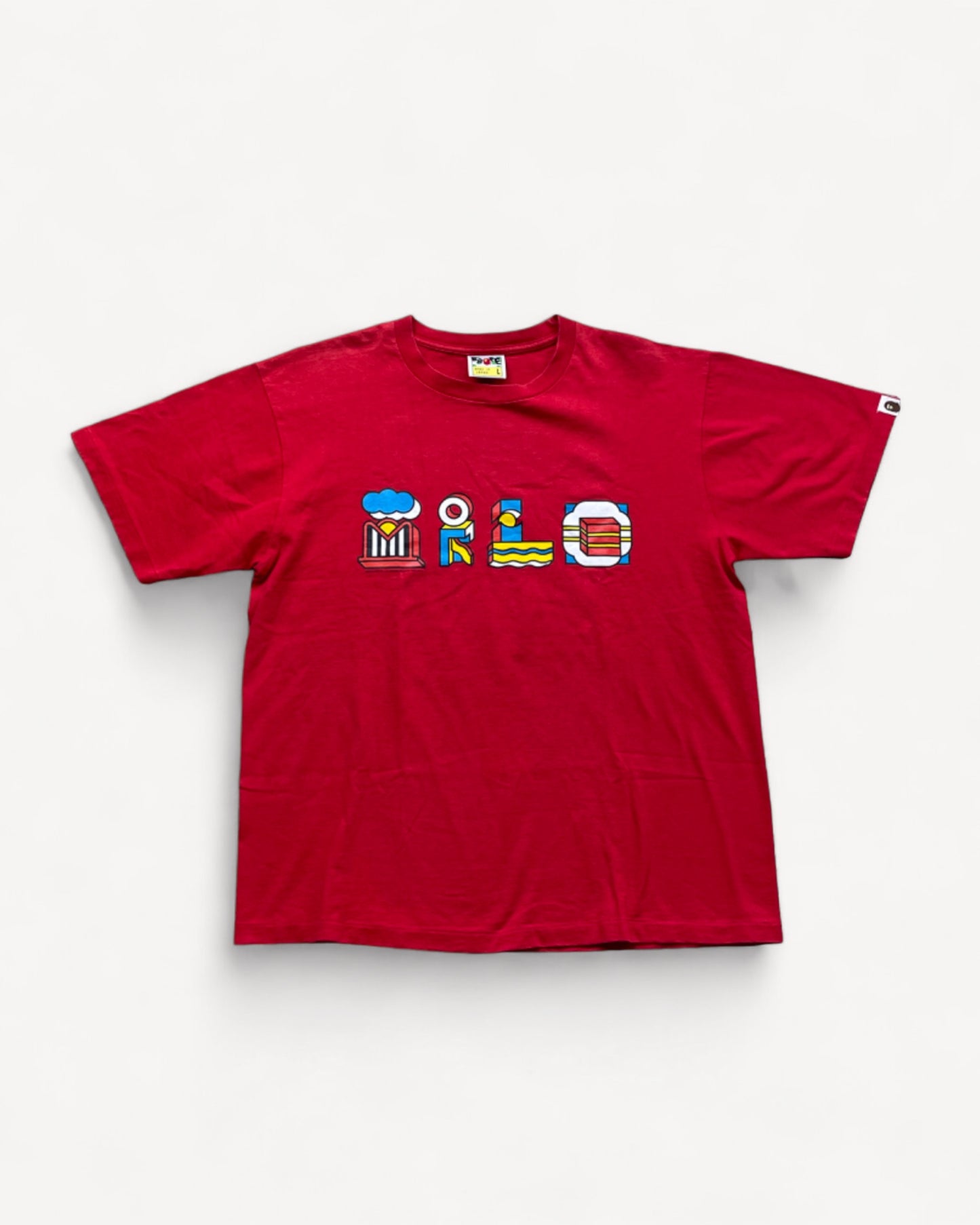 BAPE RED T-SHIRT (L)