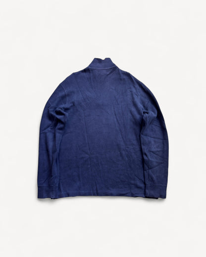 RALPH LAUREN NAVY HALF ZIP UP KNIT (M)