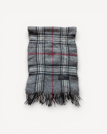 BURBERRY NOVACHECK SCARF GREY