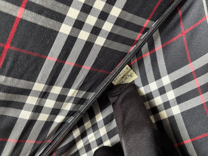 BURBERRY BLACK MONOGRAM UMBRELLA