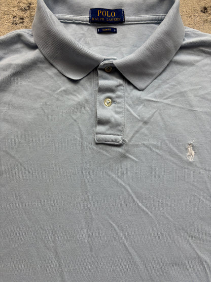 RALPH LAUREN POLO SHIRT BABYBLUE (L/XL)
