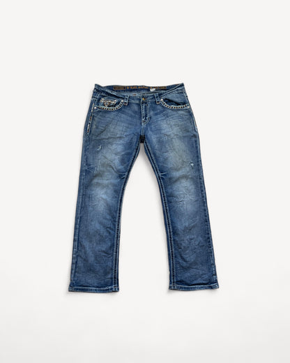 ROCK REVIVAL JEANS W38 L34 #RR25