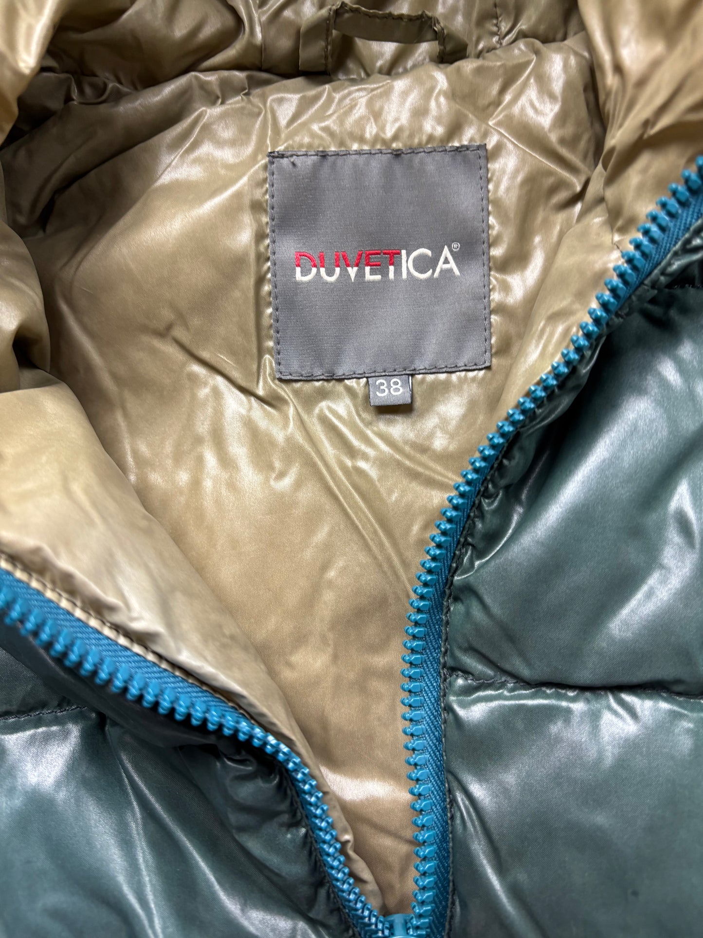 DUVETICA GREEN WOMEN PUFFER JACKET (S)