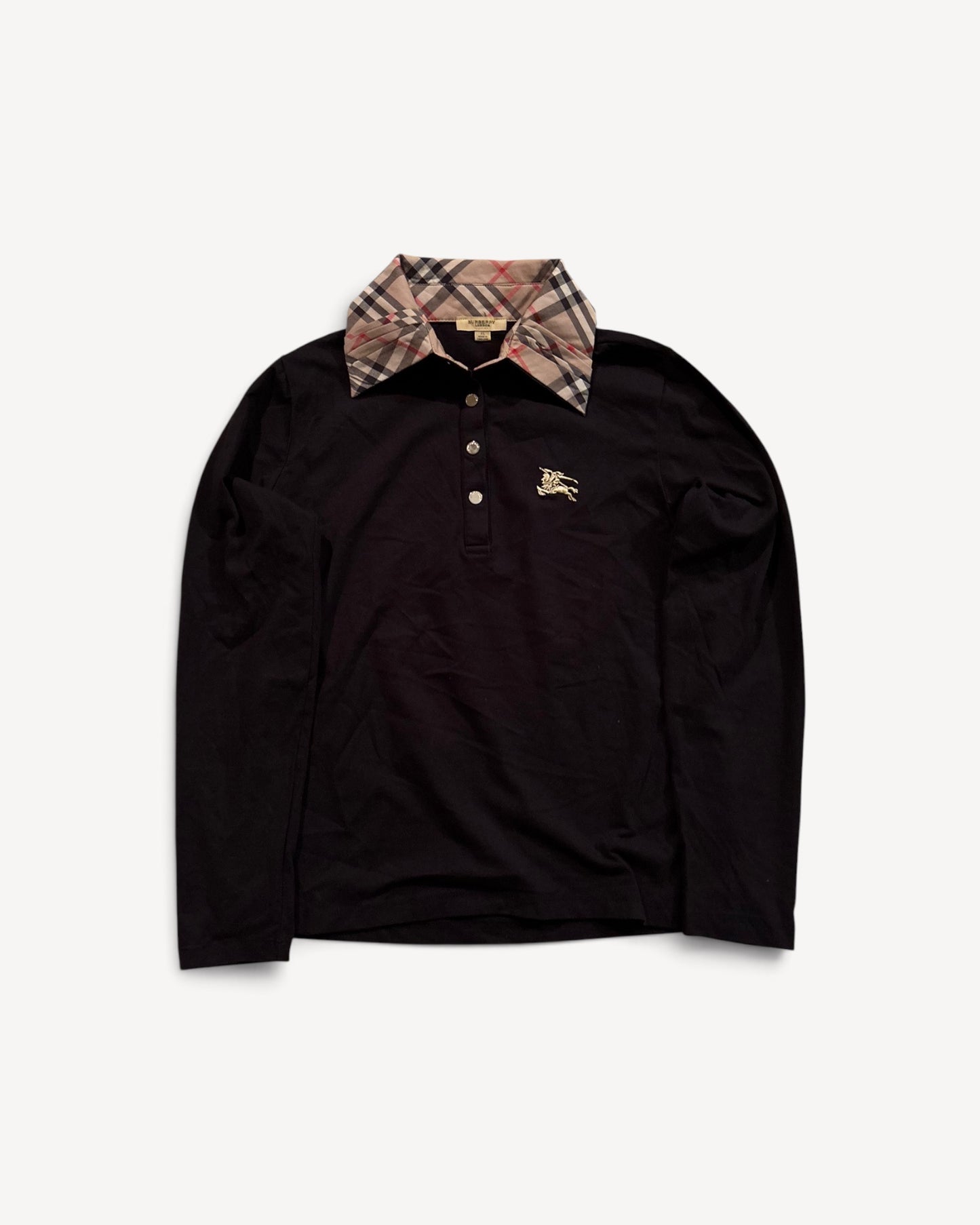 BURBERRY WOMEN LONGSL. POLO SHIRT (L)