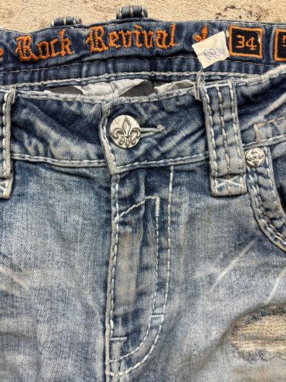 ROCK REVIVAL JEANS W34 L32 #RR16
