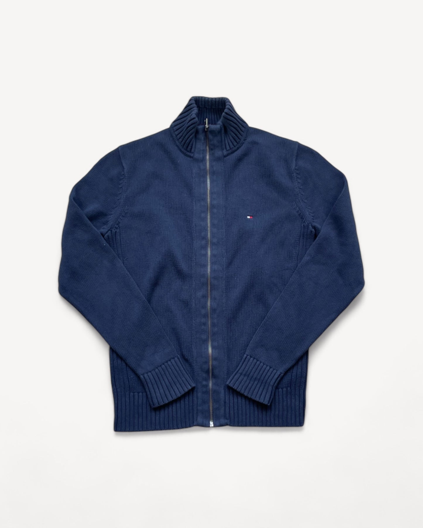 HILFIGER NAVY ZIP UP KNIT (S)