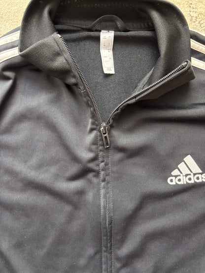 ADIDAS BLACK ZIP UP VEST (L)