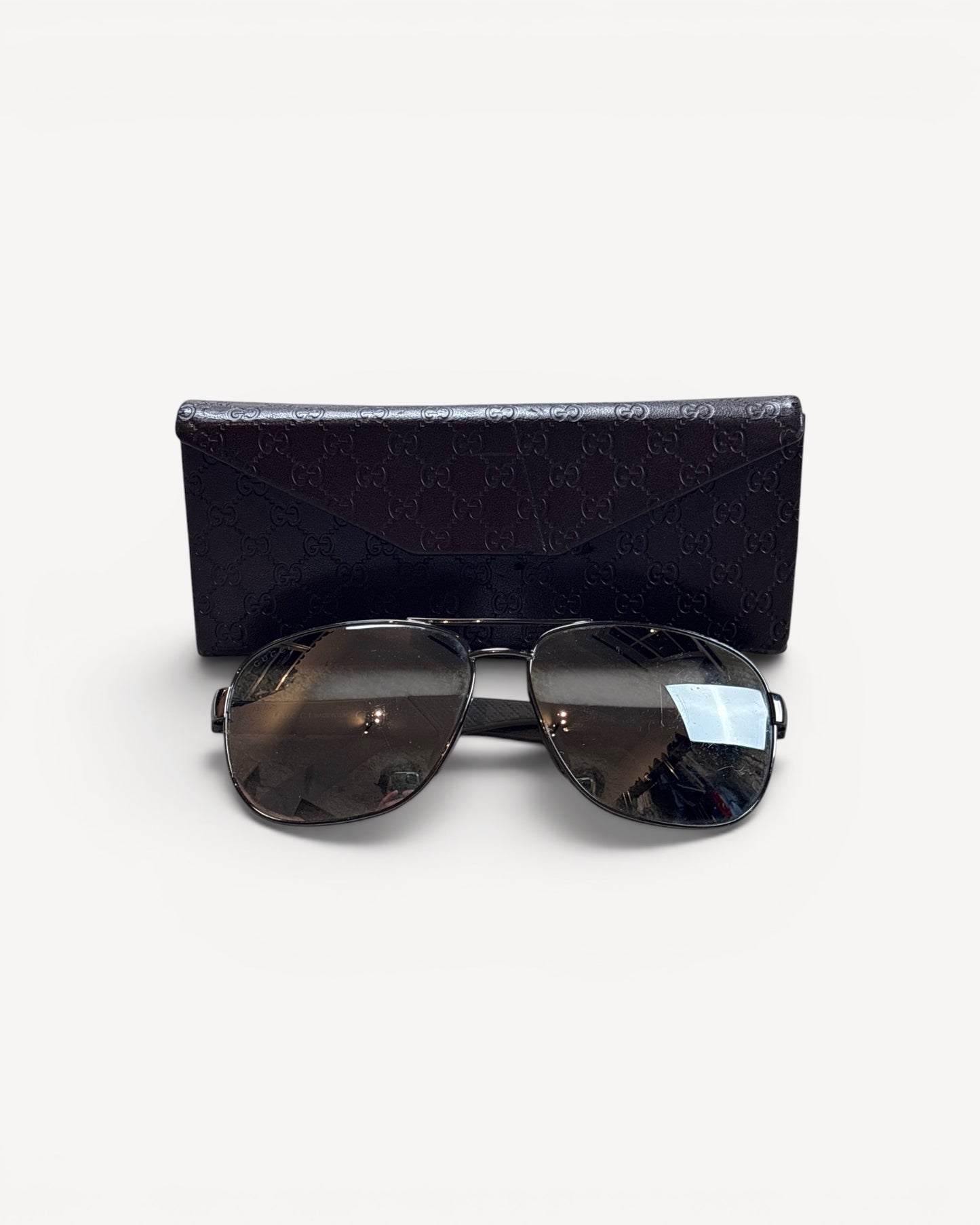 GUCCI BROWN SUNGLASSES