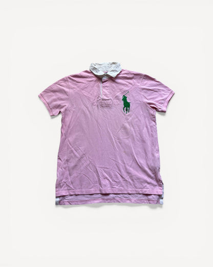RALPH LAUREN POLO SHIRT PINK (L)