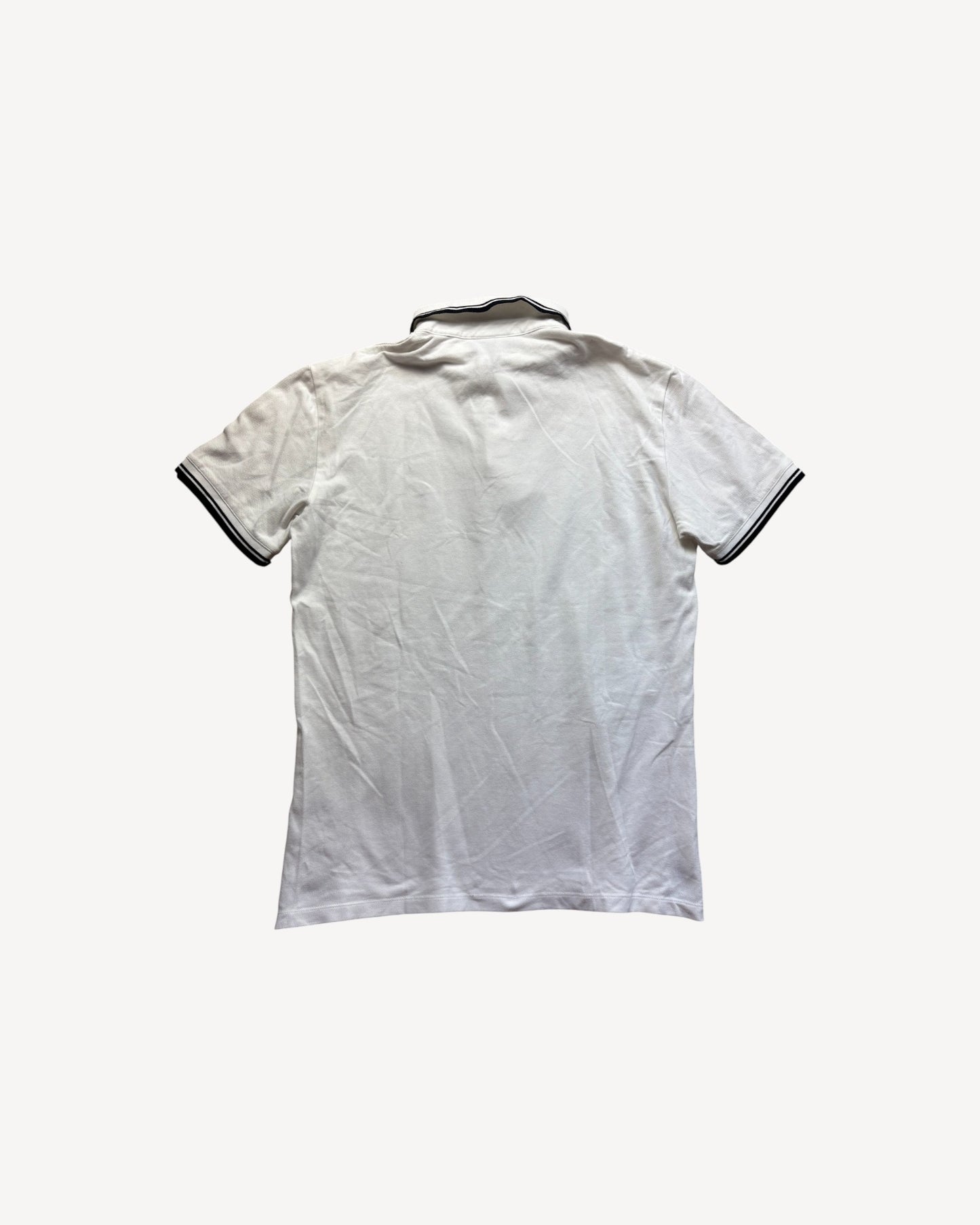 ARMANI WHITE POLO SHIRT (M)