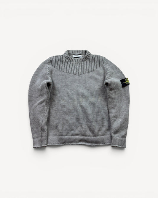 STONE ISLAND GREY KNIT (M)