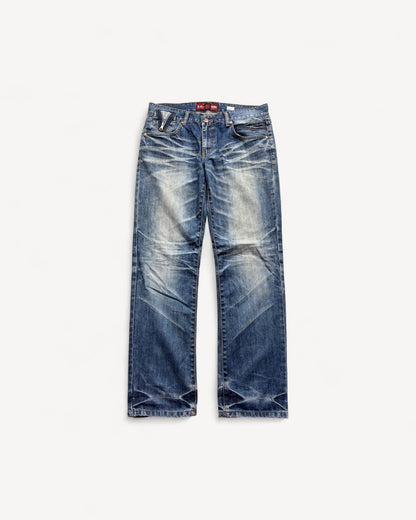 JAPANESE EMBROIDERED DENIM W34 L32 #JAP10