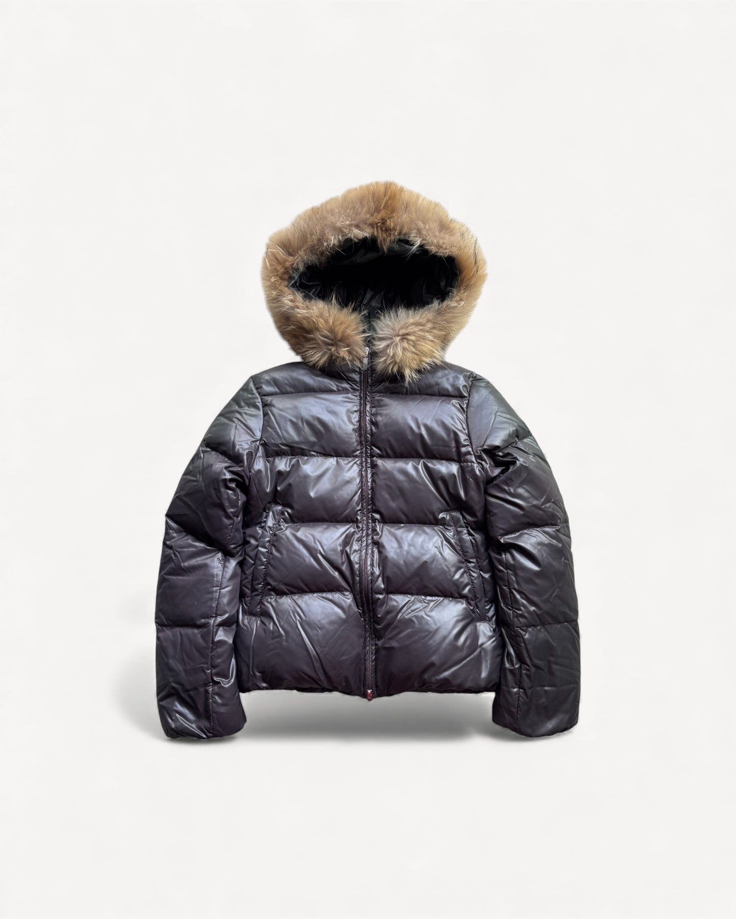 DUVETICA GREY WOMEN PUFFER JACKET (M)
