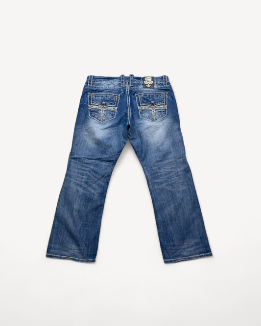 ROCK REVIVAL JEANS W38 L32 #RR19