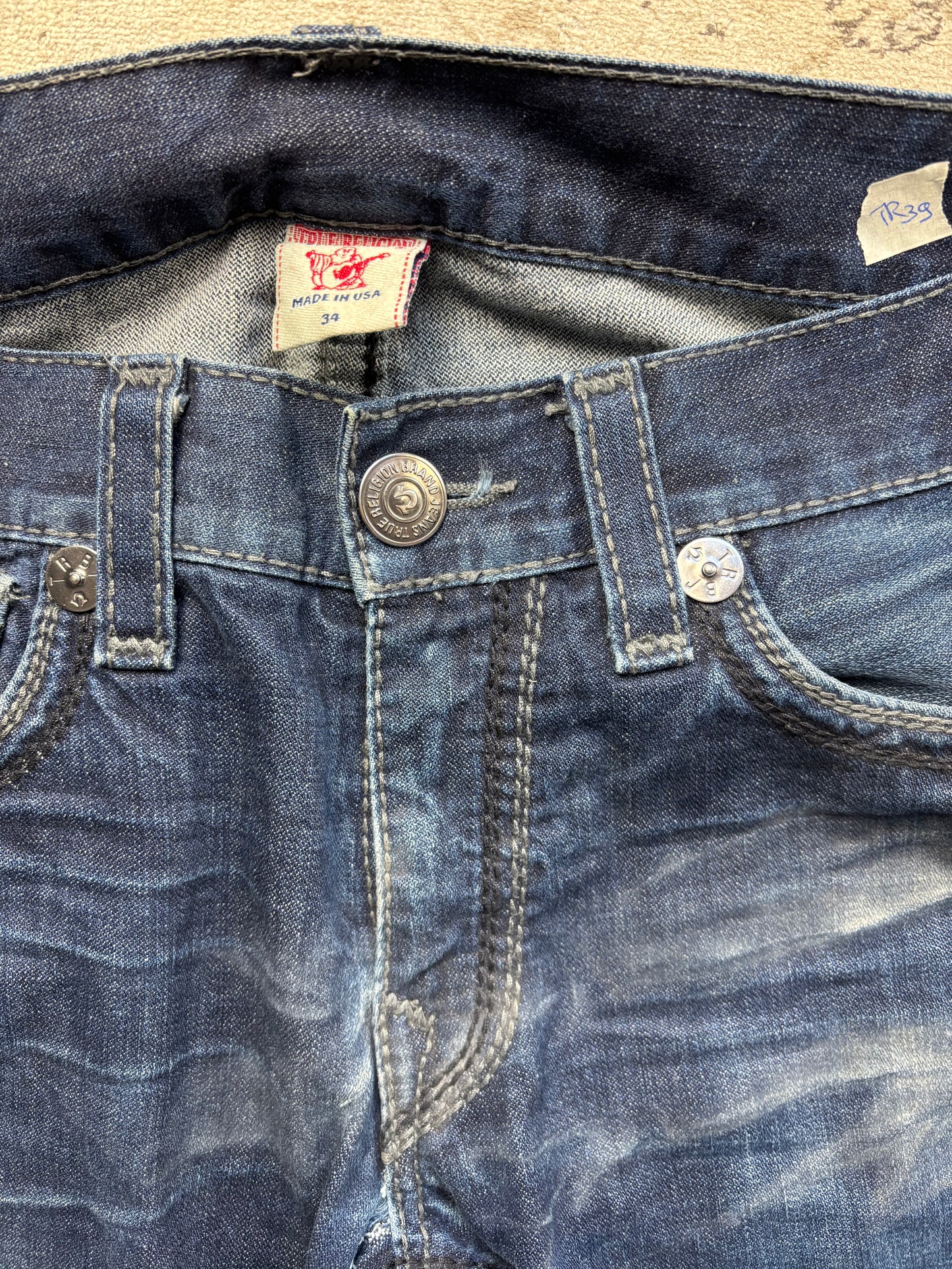 TRUE RELIGION JEANS W34 L32 #TR39