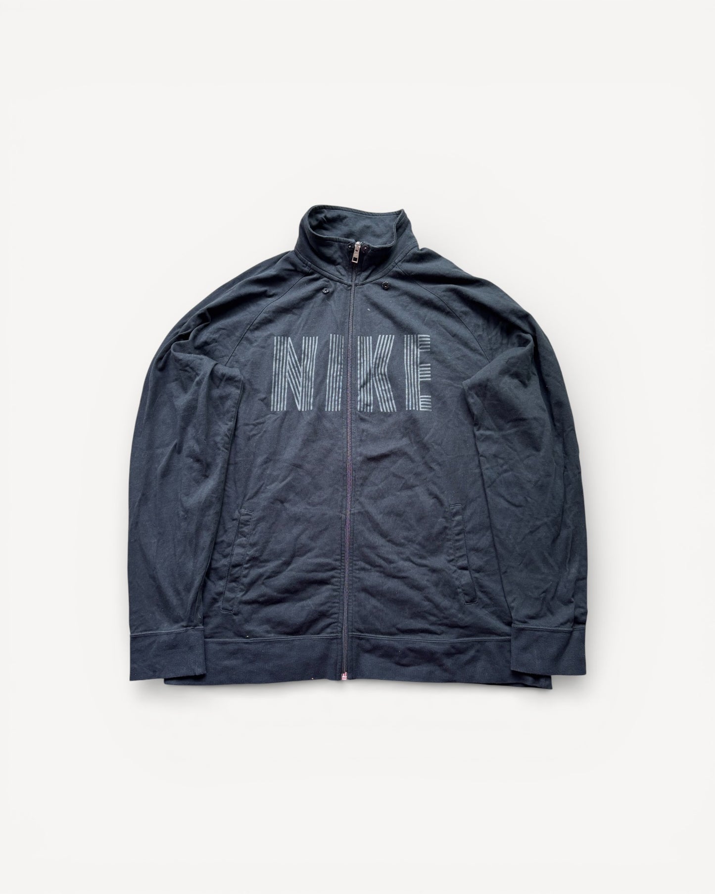NIKE BLACK ZIP UP VEST (XL)
