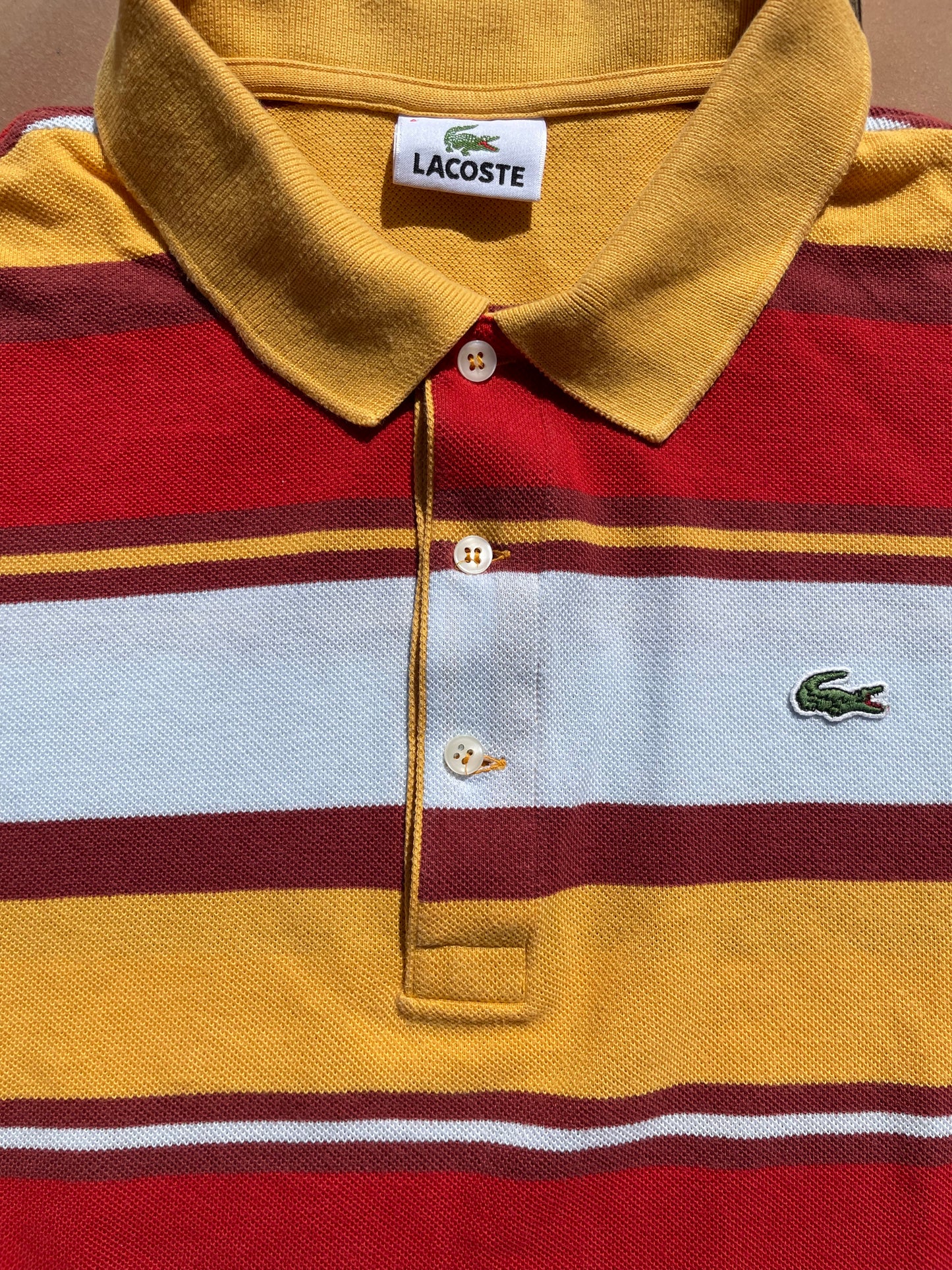 LACOSTE POLO SHIRT STRIPED (XL)