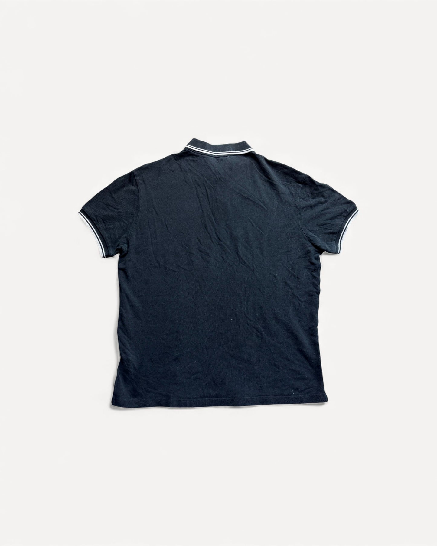 MONCLER BLACK POLO SHIRT (L)