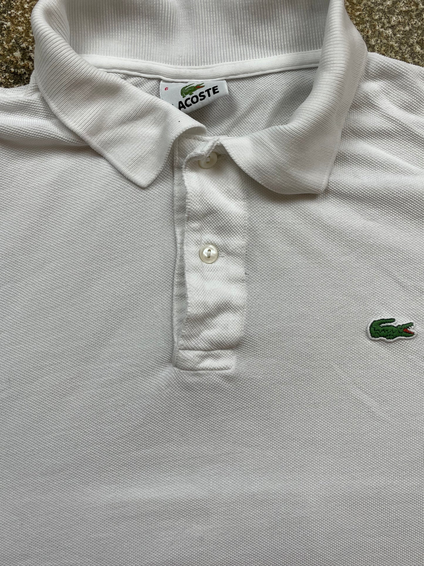 LACOSTE POLO SHIRT WHITE (L)