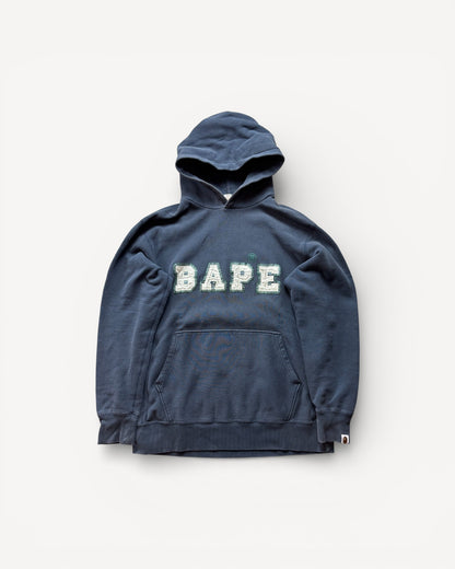 BAPE NAVY HOODIE (L)