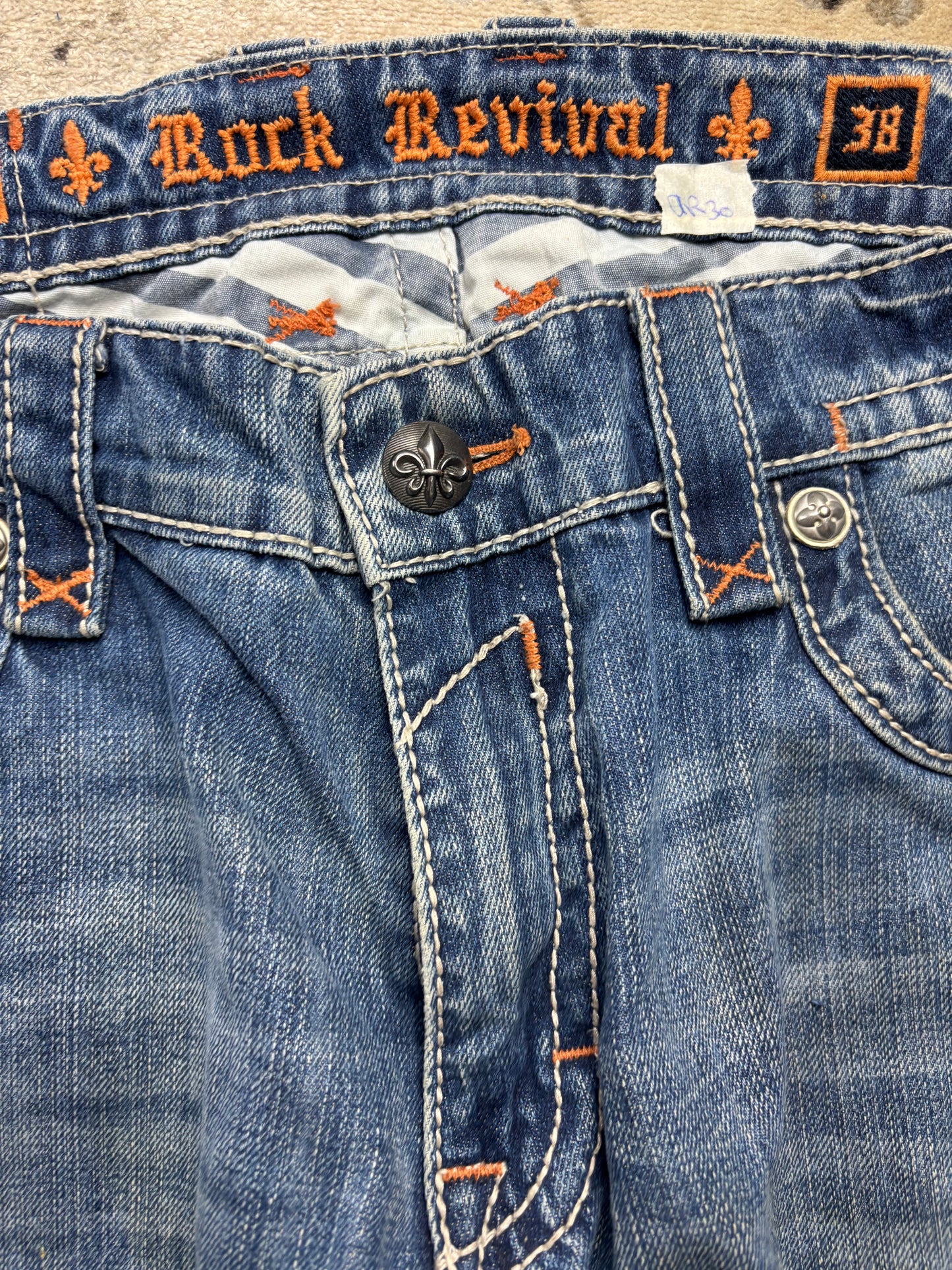 ROCK REVIVAL JEANS W38 L34 #RR30