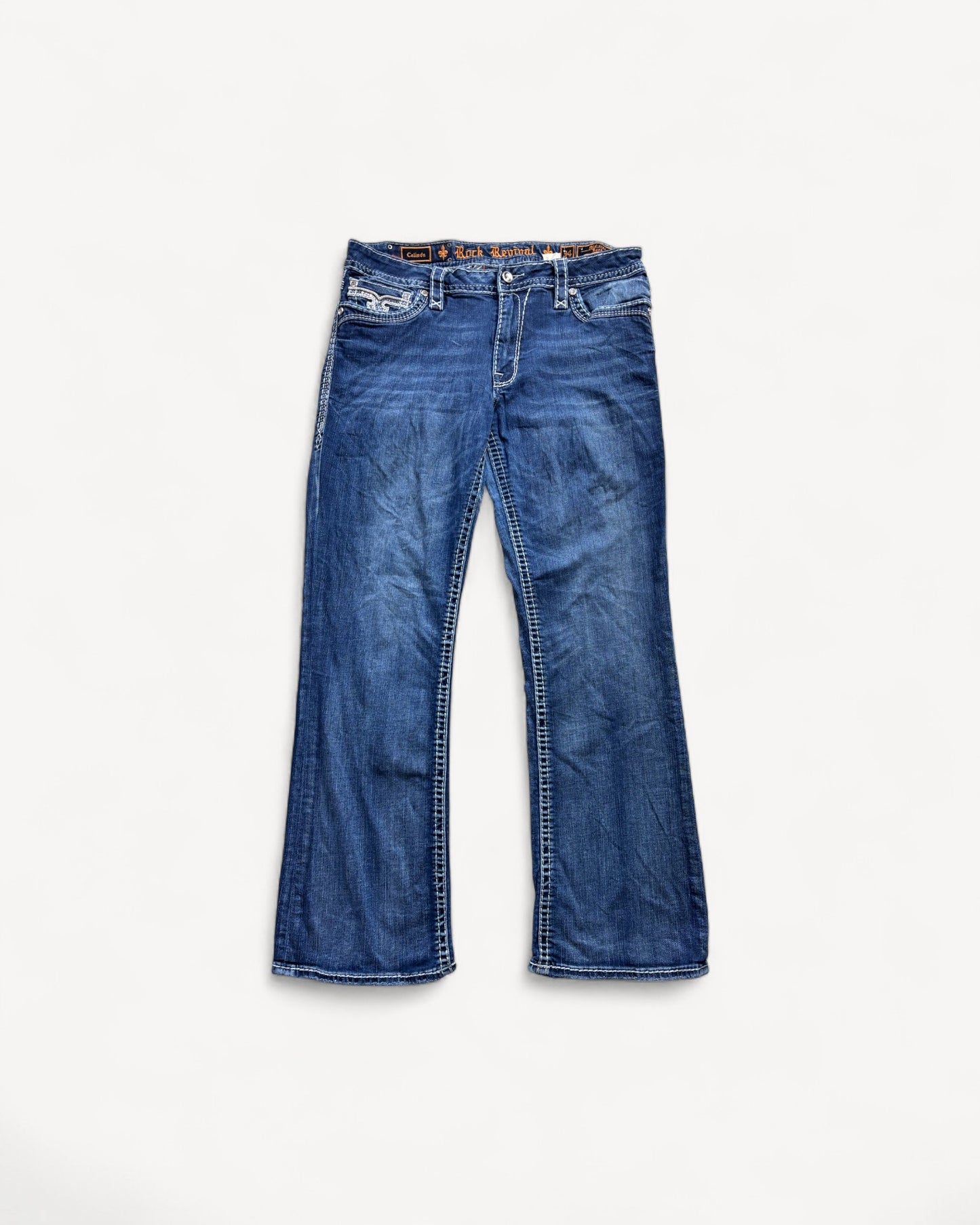ROCK REVIVAL JEANS W34 L30 #RR23