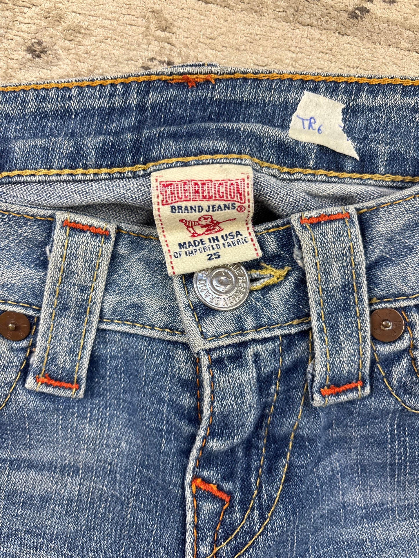 TRUE RELIGION JEANS W25 L32 #TR6