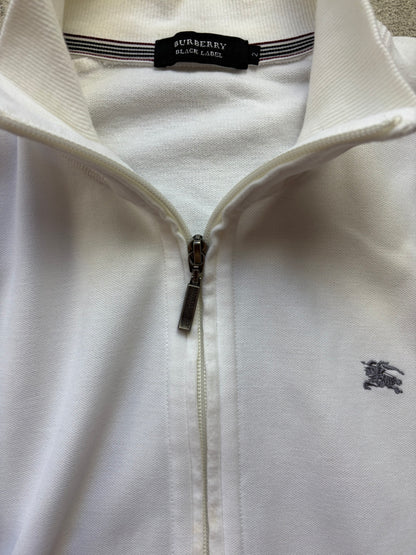 BURBERRY WHITE ZIP UP VEST (S)