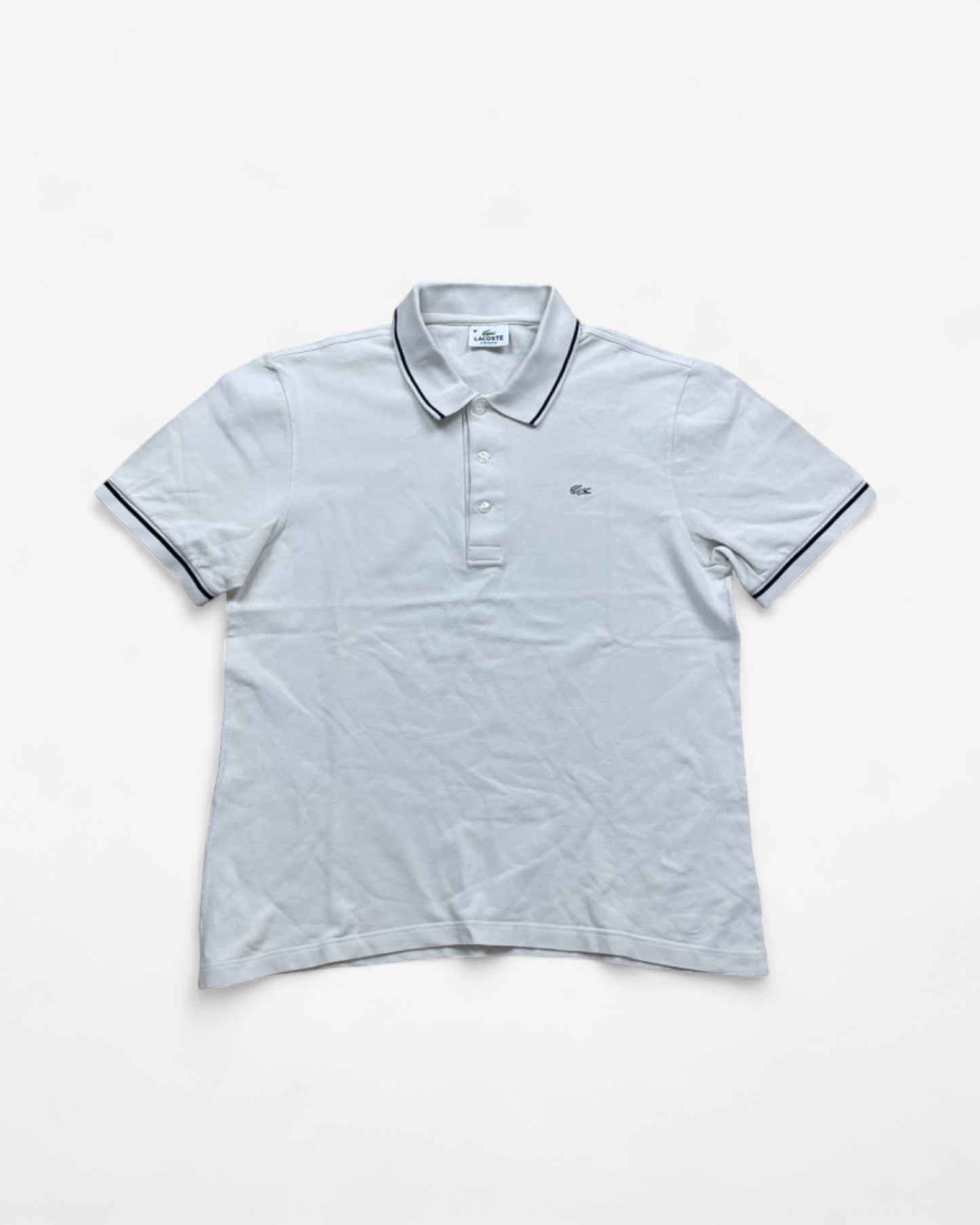 LACOSTE POLO SHIRT WHITE (M)